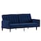 Flash Furniture Navy Velvet Split Back Futon Sofa - Wooden Legs HC-1060-NV-GG - alternate 10